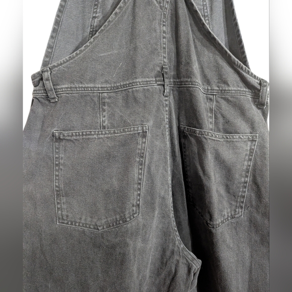 🖤 WE THE FREE Ziggy Denim Overalls – XL – Washed Black Straight Leg - Picture 9 of 11